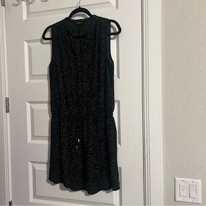 Dalia Black and White Sleeveless Mini Dress